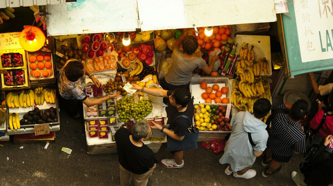 street vendor selling produce