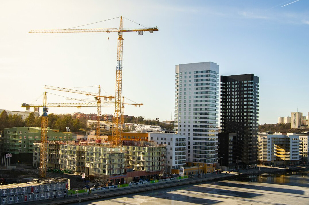 construction site in city